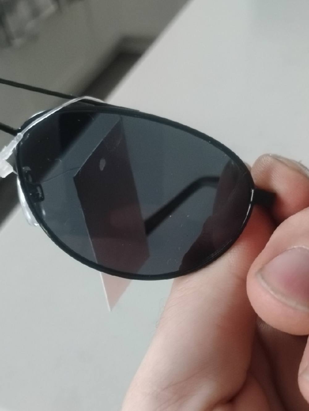 Elizabeth and James Black Slim Oval Sunglasses - Picture 7 of 12